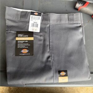 Dickies Charcoal Twill Straight Leg Pants